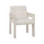 Modern Mist Oak Upholstered Levi Oyster Fabric Arm Chair 23" Wide 26" Deep 33" High