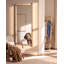 Wall Mirror CANET 90 cm 200 cm Paulownia Wood Light Brown