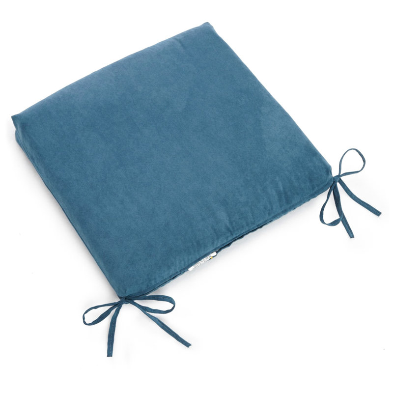 Coussin de chaise de salle à manger d'intérieur, Bleu sarcelle, Microsuède