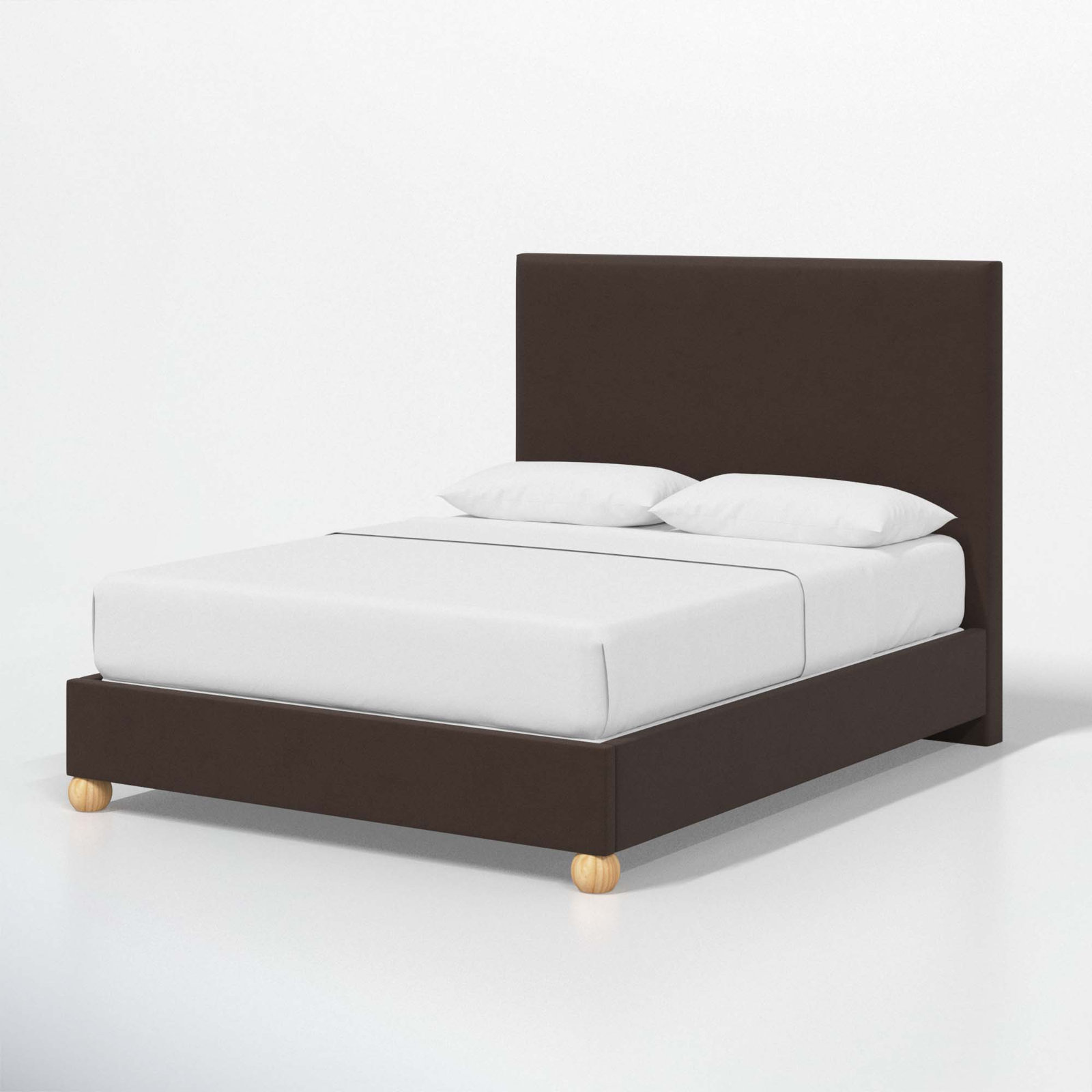 Benita Upholstered Bed, California King, Classic Chocolate Velvet