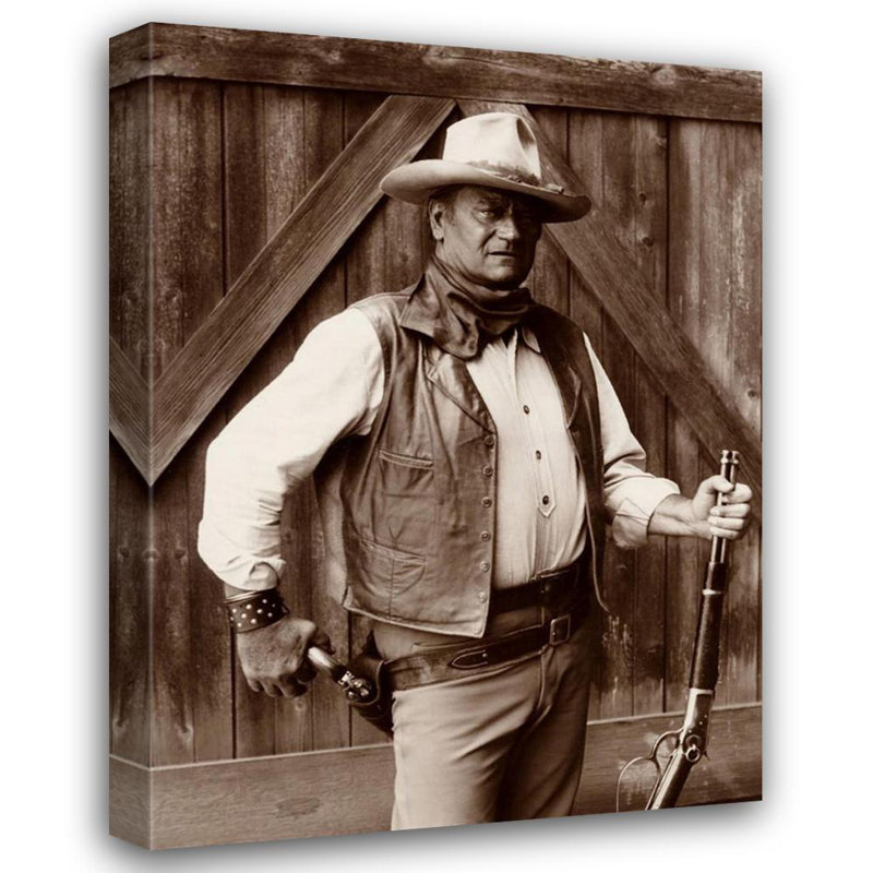 John Wayne, 18" H x 13" W