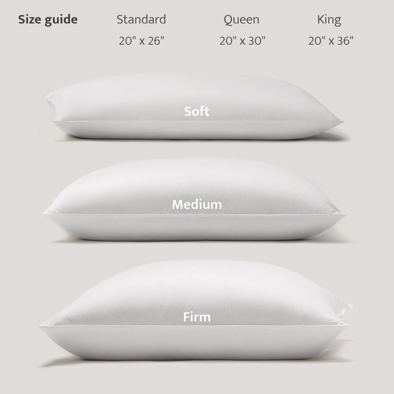 Oreiller de lit double en duvet blanc de luxe US