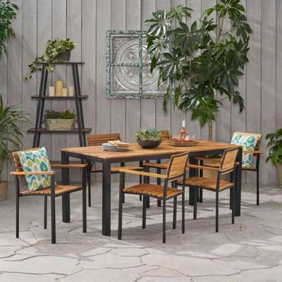 Callean Outdoor 7 Piece Dining Set by Wade Logan