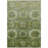 3' X 5' Artichoke Green And Beige Medallion Washable Indoor Outdoor Area Rug