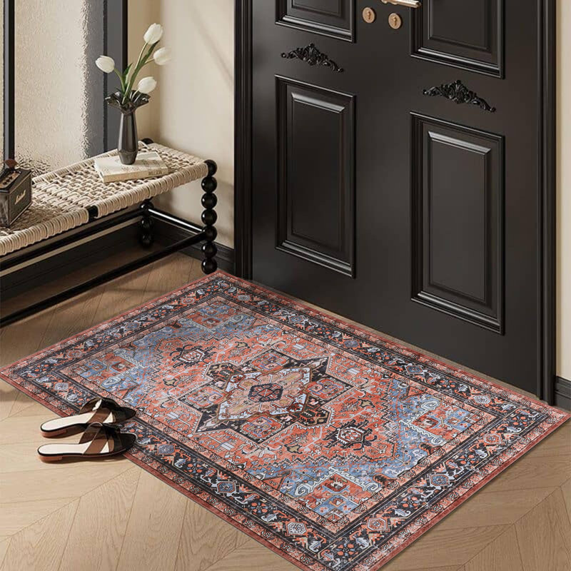  Heliopolis - Indoor, Machine Washable Area Rug 2' x 3' Terra Black Multicolor Home Carpet, All Ages, Rectangle 2' x 3'