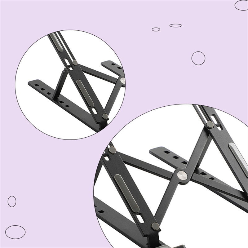 Support pour ordinateur portable, Noir