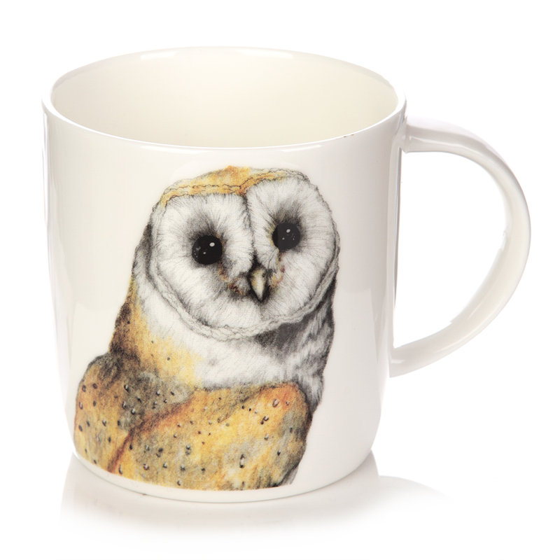 Grande tasse à chouettes Sophie-chouettes, ensemble de 2, hibou jaune