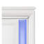 Miroir blanc perle