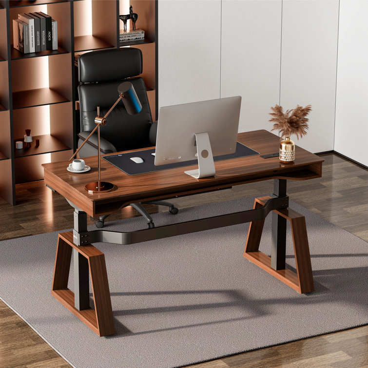 TX63, Standing Desk, Walnut, 63