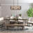 Gatlin 27.5" W 8-Light Wood and Metal Rectangle Chandelier