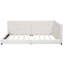 Lit plateforme tapissier pleine grandeur avec 2 ports USB-236290813