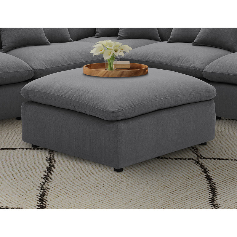 Repose-pieds gris anthracite Greeley