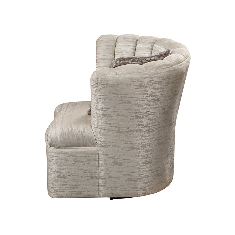 Fauteuil demi-tonneau pivotant de 40,5 po Premsingh