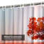Magnifique rideau de douche avec 12 crochets-1363685517
