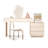 Makeup Vanity with Light mirror,5 drawers,Power Outlet