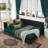 81" Full Size Upholstered Daybed - Solid Eucalyptus Wood Frame - Velvet Corner Chaise Lounge - 500 lbs Capacity-1957258037