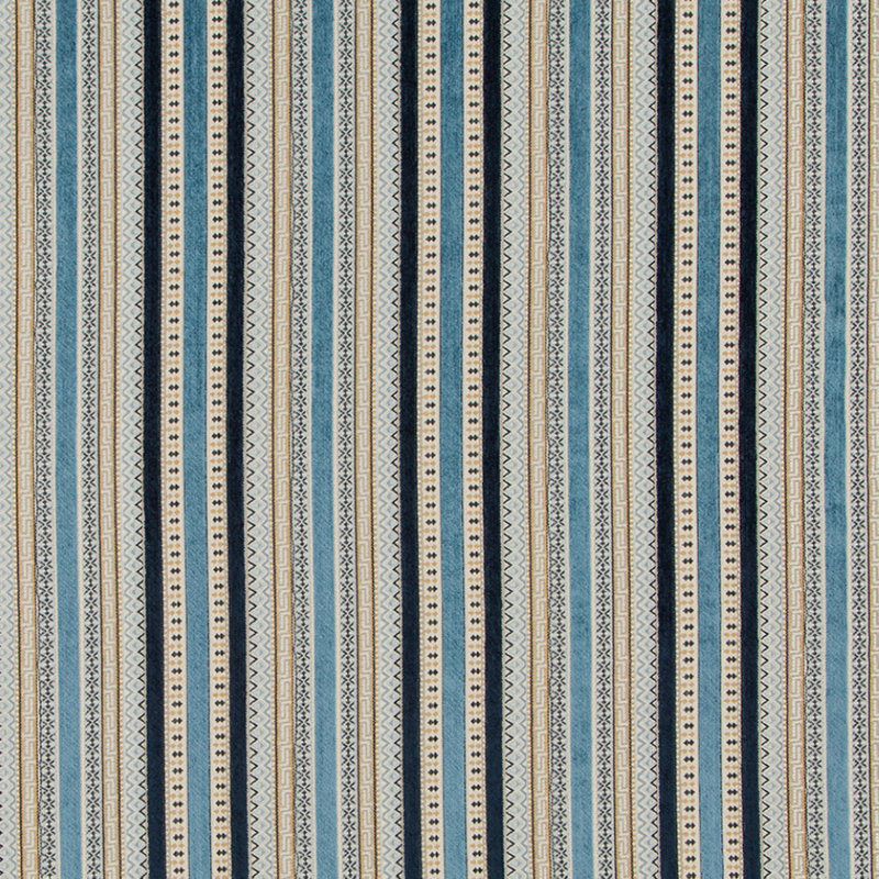 Tissu Nomadic Uph Fair Isle, Denim