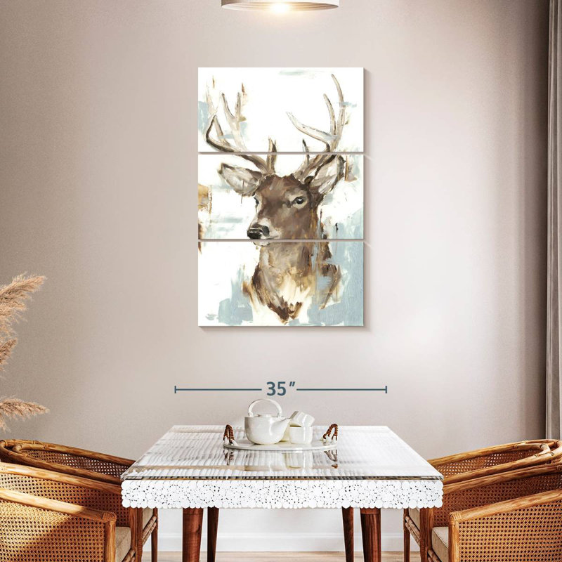 Brampt Modern Deer Mount II, 45" H x 28" W
