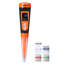 Food pH Meter, 0-14 pH Range, IP68 Waterproof Probe, Pocket Tester Kit with Automatic Temperature Compensation, Calibration Powder Packets, Easy to Read, for Food Fermentation, Dough, Meat