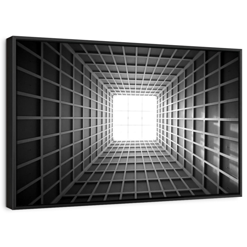 Building Skylight Illusion Canvas Print, 25" H x 17" W
