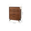 Armoire de rangement simple en noyer noir