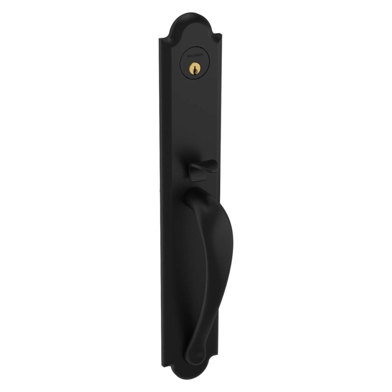 Boulder Full Single Cylinder Handleset With 5452V Beavertail Lever, Distressed Oil Rubbed Bronze