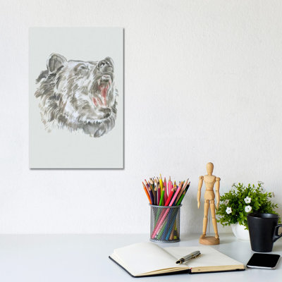 Bear Roaring II by Fanitsa Petrou - Wrapped Canvas Print