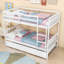 Lit superposé simple en bois avec lit gigogne Dedrah-1771812497
