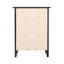 Élégante table de chevet transitionnelle noire-260334609