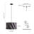 18''  2-Light Petal Fabric Drum Restaurant Island Pendant Light-949980874