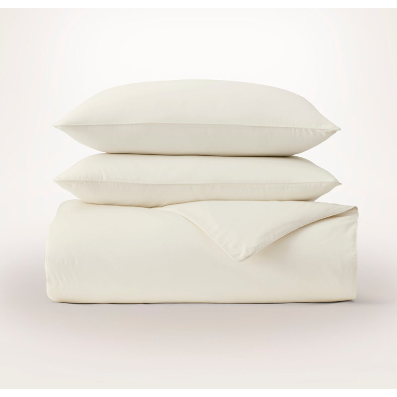 Signature Embellished Duvet Set, King;Cal King, Cream