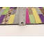 Tapis beige / mauve / brun en cuir de vache fabriqué à la main Alba-Murray