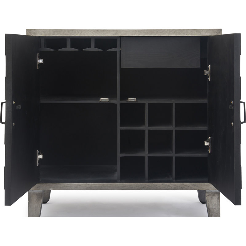 Bar avec rangement pour le vin Finch Friedman Errol, gris