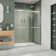Essence 56" W x 60" W x 76" H Bypass Semi-Frameless Shower Door with Clearmax™ Technology