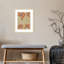 «The Creative Bunch Studio», plante d'intérieur abstraite orange sur fond brun clair encadrée sur papier par The Creative Bunch Studio-91291777-91291774