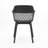Azalea Chair Outdoor Use - Weather , Material, Stylish Curve, Black Polypropylene, 23In D, 21.5In W, 33In H, 12.26Lb Wt Chair Azalea, Resistance, 22.65In Depth, 21.86In Width, 33.36In Height,