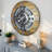 Wall Clock 24" Oversized for Living Room decor with Real Moving Gears England Collection-107103005