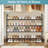Long 4 Tier Shoe Rack For Closet Metal Wide Shoe Organizer For Entryway, Bedroom, Floor, Holds 30 Pairs Men Sneakers Stackable Shoe Storage Shelf With Wire Grid-421165897