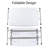 Folding Table - Lightweight Portable Folding Desk - Small Plastic Table for Camping, Playing Cards, and Crafting by Everyday Home (White)