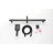 Handheld Shower With 28-Inch Adjustable Slide Bar, 59-Inch Hose, Matte Black Stainless Steel, Functional Spray Modes For Customized Showers, Suitable Pet Bathing Steel Shower, Multiple Settings