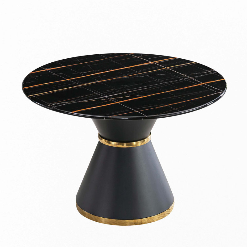 Marble Printed MDF Round Dining Table(Only Table)