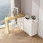 Bureau de commode extensible avec rangement et tiroirs Earnell Modern Home Office