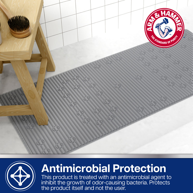 Tapis de bain en mousse Arm & Hammer Performance, Gris