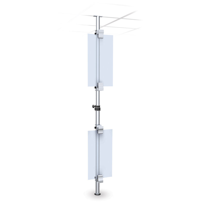 Testrite Booth Display Accessory, Satin Silver