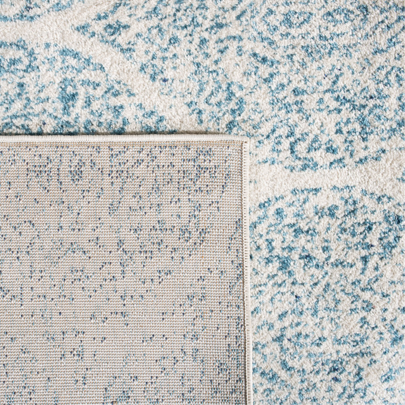 Balcom Performance Geometric Rug, Square 4'