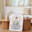 Toile, représentation sereine d'un Bouddha assis, art de la tranquillité, Sagesse ornée d'une robe translucide fluide-1478965377