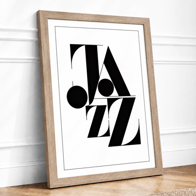 Jazz Typography Geometric - Print