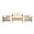 Teak Finish/Beige Rope selected