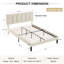 Ensemble de chambre avec lit plateforme tapissier 3 pièces Dejacha-926443513-926443517