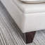 Causeuse coussin beige en coton et lin